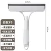 Herramienta de Limpieza de Vidrio Tres en Uno para Uso Doméstico, Rasqueta para Vidrio, Herramienta Especializada para Limpiar Espejos, Raspador y Cepillo de Doble Propósito