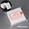 1000/500/100 peças Lenços de Algodão para Unhas Removedor de Gel Sem Fiapos Envoltórios Soak Off Limpeza Almofadas Removedoras de Esmalte Guardanapos Arte de Unhas Lenços Removedores de Polimento