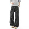 Marca de Tendencia Americana Sentido del Diseño Jeans para Hombre 2026 Nuevo Producto Moda Tendencia Holgados Casual Pantalones de Pierna Ancha Ropa para Hombre
