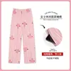 Nuevos pantalones de pijama para mujer primavera-verano, pantalones de casa de algodón puro lavados, corte holgado, finos, transpirables, suaves, se pueden usar fuera