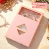 Caja flotante para empaque de arte de uñas, caja de película de PE, caja transparente elástica portátil para joyería de uñas, caja de exhibición de joyería para almacenamiento de pulseras
