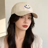 Sombrero de Gran Circunferencia de Cabeza para Mujer, Gorra de Béisbol Bordada con Letras Estilo Coreano, Unisex, Gorra Casual con Visera para Todas las Estaciones, Moderna y que Afina el Rostro
