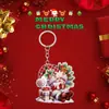 Colgante de Regalo de Navidad Llavero Acrílico 2D Estilo Nuevo Llavero para Mochila de Fiesta de Navidad