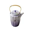 Tetera de Cobre Arita-Yaki de Gama Alta con Diseño Morado Degradado, Alto Valor Estético, Set de Preparación de Té para Mujeres, Tetera Individual