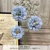 Flor Artificial Azul Névoa Arranjo Floral Decoração de Casamento Caminhos Buquê de Flor Falsa Casamento Arranjo de Mesa Buquê Linha Jardim de Monet Janela