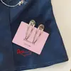 Pinza Metálica Plateada de Gama Alta Exquisita para Mujer con Diseño Hueco de Ola Pinza de Pato Pinza para Flequillo Pinza Lateral Accesorio para el Cabello