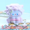Nuevo llavero de dibujos animados de cordero brillante tridimensional diy decoración de coche pequeña y fresca accesorios de resina venta al por mayor