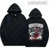 Hoodie Cross-Border Aliexpress 2025 Novo Modelo Grito de Medo Dupla Face Unissex Manga Longa Tamanho PP