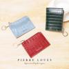 Mini Porta-Chaves e Moedas Fino Compacto Estilo Coreano Padrão Crocodilo Porta-Cartões Color Block Duas em Um Pequeno Porta-Cartões Estilo Chanel com Zíper
