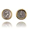 Nuevos Pendientes de Monedas Antiguas de los Doce Dioses Retro Plata de Ley 925 Moda de Gama Alta Atmosféricos Ins Pendientes de Moneda Pendientes