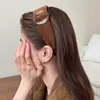 Nuevas Diademas de Color Maillard para Otoño e Invierno, Sencillas Elegantes, Diademas de Ala Ancha, Horquillas Diadema Retro de Alta Gama