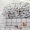 Nueva Funda de Cama de una Pieza Agradable para la Piel Algodón Esponjoso Funda Protectora Lavable a Máquina Dormitorio Habitación Cubierta de Cama Pequeña Floral Francesa de una Pieza