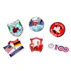 Insignias de Hierro Esmaltado Impresas, Broches Metálicos, Insignias Conmemorativas para Eventos Corporativos, Insignias de Esmalte Pintado, Venta Directa del Fabricante