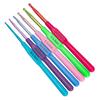 Set de Ganchillo para Dulces de Plástico Crochet de Colores Cabeza de Crochet Mango de Plástico Herramientas de Tejer a Mano Crochet para Dulces Crochet de Dulces
