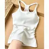 Camisola sexy de cor sólida para mulheres com bojos, corte justo, peça externa sexy, modeladora, sem mangas, top com costas bonitas para o verão