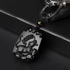 Atacado Obsidian Zodiac Chaveiro Pingente Masculino e Feminino Produtos Automotivos Anti-perdido Chaveiro Jóias Criativas