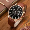 Set de 5 piezas/set de relojes nuevos para hombre: reloj de cuarzo falso de tres ojos genial + pulsera tejida de cuentas versátil