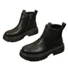 Botines Casuales Negros Talla Grande para Mujer 2026 Otoño Invierno Nuevos Versátiles Cremallera Lateral Pequeñas Delgadas Modernos Botas Martin para Mujer