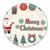Pratos de papel descartáveis, guardanapos, copos e conjuntos de talheres, Suprimentos e decorações para festas com tema de Natal
