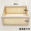 Cesta de almacenamiento de ratán y madera maciza, cesta de almacenamiento de escritorio, caja de aperitivos, cesta de almacenamiento para artículos diversos y cosméticos, caja de almacenamiento y organización