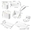 Accesorios para Tablero Perforado Gancho Colgador de 25 Agujeros Espaciados Caja de Piezas Juego Completo Estante de Almacenamiento para Estudio Estante de Pared*