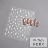Adesivos para Nail Art de Estrela de Quatro Pontas, Estrelas Douradas e Prateadas, Designs de Estrelas Pretas e Brancas, Decalques com Adesivo Atrás, Adesivos de Unha Populares Transfronteiriços