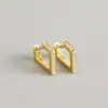 Yhe0213 Brincos de Luxo Acessível Europeu e Americano em Prata Esterlina S925 Design Geométrico Quadrilateral com Diamante Brincos da Moda