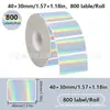 Papel Térmico Autoadhesivo de Gradiente Listo en Stock del Fabricante en Dorado, Plateado y Papel Térmico Láser Holográfico Colorido