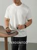 [Algodón de Fibra Larga 100% de Xinjiang] Camiseta de Algodón Puro de Peso Pesado 240g para Hombre de Manga Corta Verano 2026 Color Sólido Casual de Corte Holgado