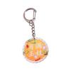 Feliz Medio Otoño Llavero de Placa Acrílica Luna de Flores Texto a Doble Cara Sencilla Decoración Colgante para Bolsa Regalo Creativo