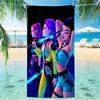 Grupo de Chicas Cazadoras de Demonios K-Pop Chica 2D Microfibra Impresión Digital Toalla Suave Portátil para Baño al Aire Libre