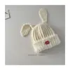 Estilo K Outono e Inverno Chapéus de Proteção para Orelhas de Orelha Grande para Crianças Meninos e Meninas Chapéus de Tricô Pulôver Chapéus de Lã Quentes Fofos para Bebês