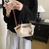 Bolso grande de mujer transfronterizo 2026 nuevo versátil simple de hombro cruzado para ir al trabajo, bolso tipo cubo moderno con bloques de color