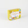 (Personalización de soporte) Caja de metal rectangular para regalo, para niños, para meriendas, dulces, juguetes, cartas, juegos, caja de hierro