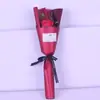 Día de la Madre Día de San Valentín Ramo de Claveles Artificiales Rosa Sola de Jabón Caja de Regalo San Valentín Creativo Regalo para Maestro