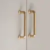 Maçaneta de Porta de Guarda-Roupa em Liga de Zinco Francesa Moderna Simples Dourada Preta Prata Gaveta Furo Único Armário Maçaneta Sólida
