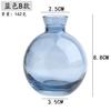 Simples pequeno vaso de vidro colorido fresco criativo decoração artesanal buquê floral conjunto de três peças decoração atacado