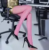 Meias Aurora com brilho de óleo e entreabertas, meias Aurora de óleo de cavalo, meia-calça plus size que não desce para mulheres, meias anti-furo