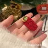 Pasador de Ganchillo de Lana Hecho a Mano DIY Orejas de Conejo Lindas Pasador Estéreo de Hierba Flor Pasador BB de Lana Hecho a Mano