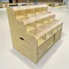 Góndola de Exhibición de Granos y Cereales para Supermercado Estante para Frutos Secos Gabinete de Exhibición de Dulces a Granel Exhibidor de Semillas de Girasol Estante de Almacenamiento para Productos Fritos