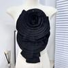 Transfronterizo Nuevo Estilo Blanco Plisado Decoración de Flor Grande Flor Nuevo Estilo Coreano Ropa Vestido DIY Parche de Tela Hecho a Mano Accesorios