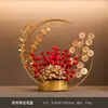 Adornos de inauguración feliz diseño de casa nueva suministros para la ceremonia de mudanza a la casa cesta de flores decoraciones para sala de estar en casa fruta abundante