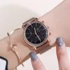 GUOU Nova Moda Calendário Quartzo Relógio Feminino Mostrador Simples À Prova D'água Pulseira de Aço Relógio Elegante Relógio Casual