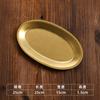 Plato ovalado de acero inoxidable dorado vintage, plato dorado en forma de huevo, plato para barbacoa, plato para pescado al vapor, plato plano, plato para refrigerio de restaurante, plato para cena