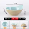Cuenco de melamina para salsas para restaurantes de hot pot, tazón pequeño comercial, tazón pequeño de imitación de porcelana para sopa y arroz, tazón de plástico creativo con asa