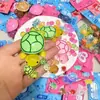 Tortuga Luminosa de Resina Grande de Moda Accesorios DIY Paisaje en Miniatura Adorno de Tortuguita Linda Bolsa Ciega Par