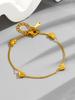 [Serie Love] Collar de acero inoxidable con forma de corazón y explosiones transfronterizas para mujer, cadena de clavícula con forma de corazón dorado de alta gama Joker Sense