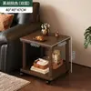 Mesa Móvil Mesa de Café 2026 Modelo Nuevo Estilo Mid-Century Hogar de Alquiler Sala de Estar Sofá Pequeño Simple Estante de Almacenamiento