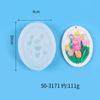 Flor de lirio de los valles Flor de rosa tulipán Relieve Letrero de aromaterapia Molde de silicona DIY Coche Colgante creativo Molde