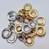 Ilhós de cobre com garras, diâmetro interno de 9,5 mm, cor prata e dourada, para lona e toldo, em estoque do fabricante